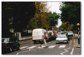 Olly Rudolf auf der Abbey Road